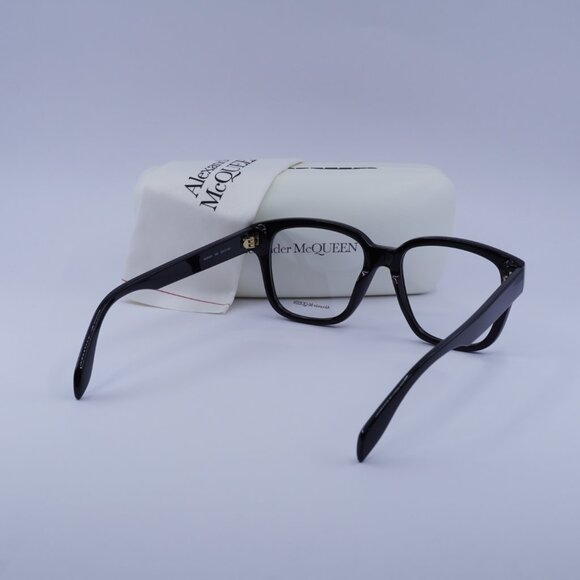 Alexander McQueen AM0333O 002 Square Eyeglasses 52mm - Black - Picture 10 of 10